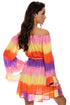 Luli Fama Miami Sunsets Off The Shoulder Ruffle Dress